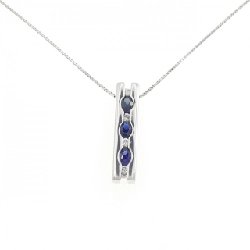 Dây chuyền Sapphire PT900/PT850 0.68CT - Hàng hiệu Chính hãng