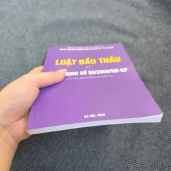 Luật Đấu Thầu và Nghị định số 58/2008/NĐ-CP (Tài liệu bồi dưỡng nghiệp vụ)  591809