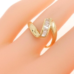 Nhẫn kim cương K18YG 0.17CT 673698