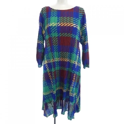 Pleats Please 2014 Kiểu kẻ PP43-JH685 7569085 Đầm