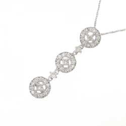 K18WG Dây chuyền kim cương 0.77CT - Hàng hiệu Chính hãng 858551