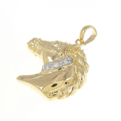 K18YG/PT900 Dây chuyền kim cương 0.01CT - Hàng hiệu Authentic