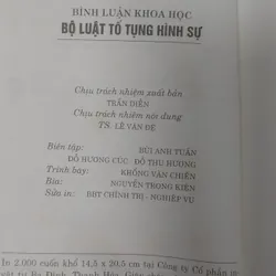 BỘ LUẬT TỐ TỤNG HÌNH SỰ  704107