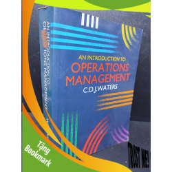 (TẶNG BOOKMARK) An introduction to operations management C D J Waters mới 80% ố (ngoại văn) RBK2701