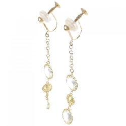 K18YG Đôi bông tai thạch anh - Hàng hiệu Chính hãng 873332