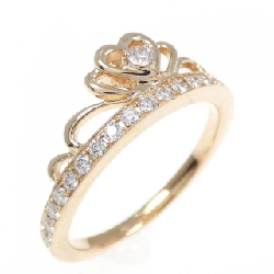 Nhẫn kim cương hình trái tim K18PG 0.075CT