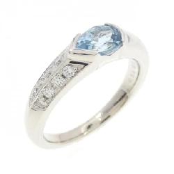 Nhẫn Aquamarine PT900 0.55CT