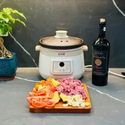 Nồi kho hầm đa năng UNIE USC308 dung tích 3L, lòng nồi gốm tử sa, 8 chức năng kho hầm 792959