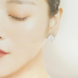 K18WG Bông tai kim cương 2.30CT - Hàng hiệu Chính hãng 872348