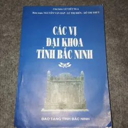 CÁC VỊ ĐẠI KHOA TỈNH BẮC NINH 936810
