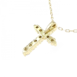 K18YG Dây chuyền kim cương chéo 0.30CT - Hàng hiệu chính hãng 861532