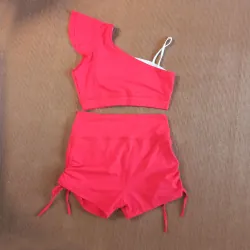 Bộ đồ tập Aerobic, tập Gym size XL màu đỏ 932391