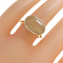 Nhẫn thạch anh rutile K18YG 5.50CT 668980