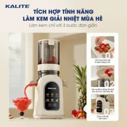 Máy ép chậm Kalite KSJ569 chính hãng ép kiệt bã 99%, không sinh nhiệt, tích hợp làm kem 573810