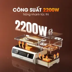 Nồi lẩu nướng Kalite KLG555 – 2 trong 1, nướng & lẩu cực tiện, cho bữa ăn gia đình 🍲🔥 711439