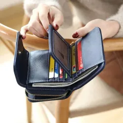 Ví Nữ Ngắn Gập Gọn Ví Đựng Thẻ Đa Năng In Hình Gấu Dễ Thương 574772