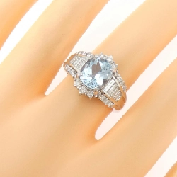 Nhẫn Aquamarine PT900 2.33CT - Hàng hiệu Chính hãng 848465