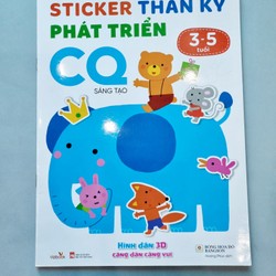 Sách ( thiếu nhi) Sticker thần kỳ phát triển CQ - chỉ số sáng tạo (3-5 tuổi)