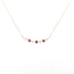 K18YG Spinel Necklace - Hàng hiệu Authentic