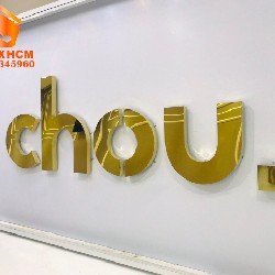 Chữ Inox Vàng Gương PVD - nhận gia công inox theo yêu cầu 3447
