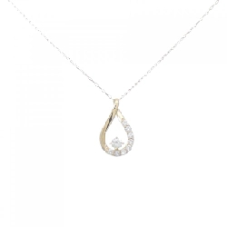 K18YG Dây chuyền kim cương 0.15CT - Hàng hiệu Chính hãng