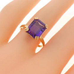 Nhẫn Amethyst K18YG 3.00CT - Hàng hiệu Chính hãng 849521