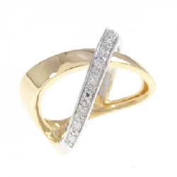 Nhẫn kim cương 750YG/750WG 0.16CT