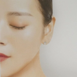 K18WG Bông tai kim cương hình trái tim 0.10CT - Hàng hiệu Chính hãng 874629