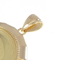 K18YG(枠）Coin Pendant - Hàng hiệu Authentic 865311