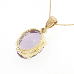 K18YG Mặt dây chuyền Amethyst 9.12CT - Hàng hiệu Chính hãng 859633