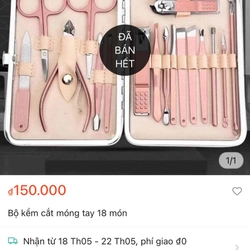 Bộ dụng cụ làm móng 18 món 451744