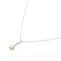 K18WG Ngọc trai Akoya Dây chuyền - Hàng hiệu Chính hãng 856458