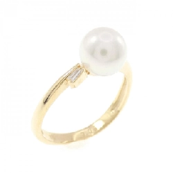 Nhẫn ngọc trai Akoya K18YG 6.7mm