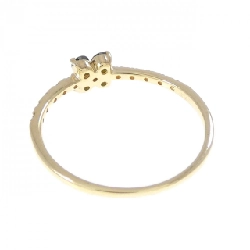 Nhẫn kim cương hoa K18YG 0.17CT 665426