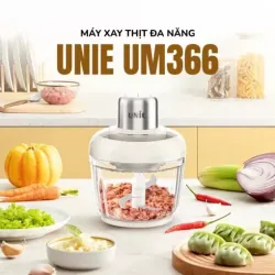 Máy xay thịt UNIE UM366 dung tích 2,5L, 2 cối xay thủy tinh 574464