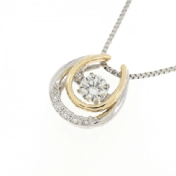 Dây chuyền kim cương PT900/K18YG/PT850 0.181CT - Hàng hiệu Chính hãng 860623