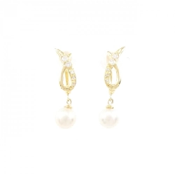 Bông tai ngọc trai Akoya K18YG 6.9mm - Hàng hiệu Chính hãng