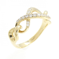 Nhẫn kim cương K18YG 0.30CT