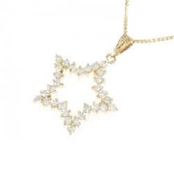 K18YG Ngôi sao Kim cương Dây chuyền 0.50CT - Hàng hiệu Chính hãng 862145