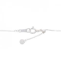 K18WG Dây chuyền kim cương hình trái tim 0.04CT - Hàng hiệu Chính hãng 858124