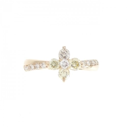 【Sản phẩm mới】Nhẫn kim cương K18PG hoa 0.50CT 669964