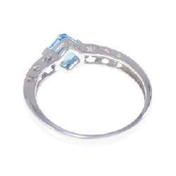 Nhẫn Blue Topaz K14WG 671150