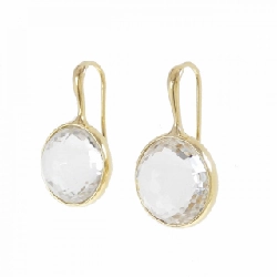 Bông tai thạch anh 750YG - Hàng hiệu Authentic 870676