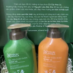 SET QUÀ 8/3 COMBO DẦU GỘI XẢ THẢO DƯỢC GỪNG SẢ CỎ CÂY HOA LÁ 500G (Date T10/2027)