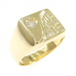 Nhẫn kim cương K18YG 0.12CT - Hàng hiệu Authentic