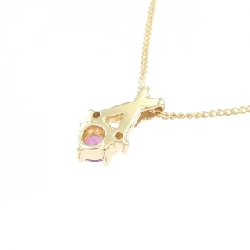 K18YG Dây chuyền Ruby - Hàng hiệu Chính hãng 860755