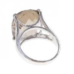 Nhẫn đá quý khói K18WG 668993