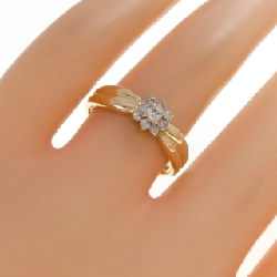 Nhẫn kim cương hoa K18YG 0.22CT - Hàng hiệu Authentic 851835