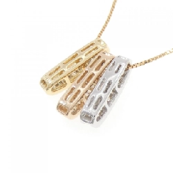 Dây chuyền kim cương ba màu K18 0.56CT - Hàng hiệu Authentic 857661