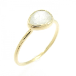 K18YG Nhẫn Đá Mặt Trăng - Hàng hiệu Chính hãng